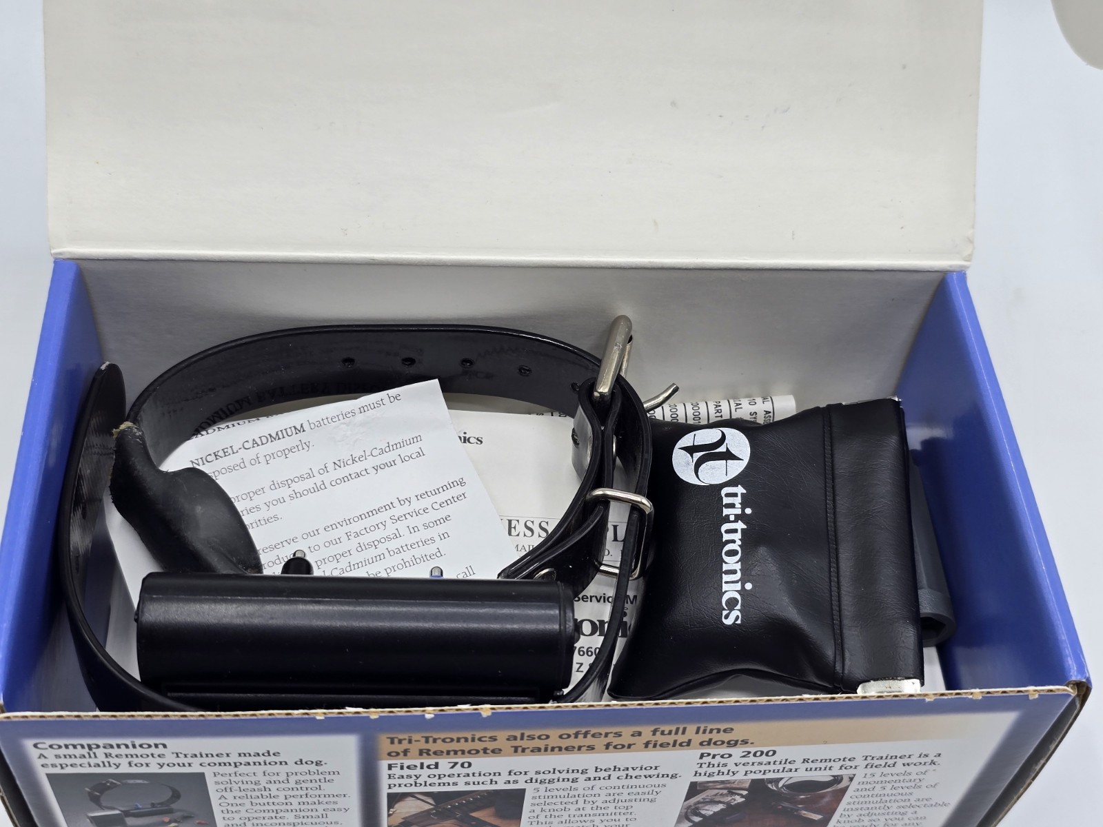 Tri Tronics Bark Limiter Collar Bark Powered In Box Tested Working