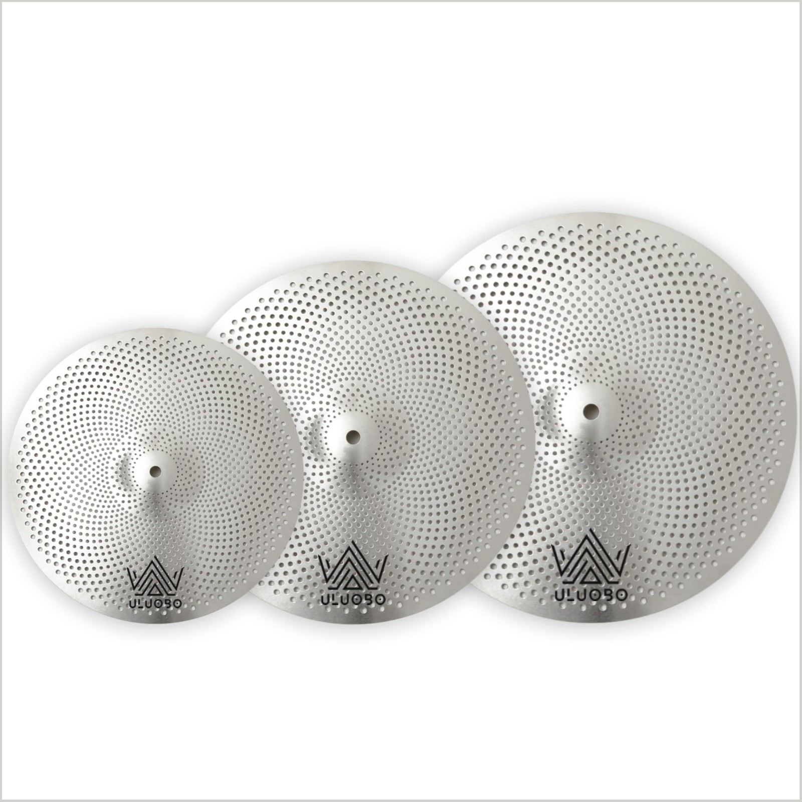 6/8/10 inch Splash Cymbal Set, Low Volume Quiet Small Cymbal Pack 3 Pieces for P