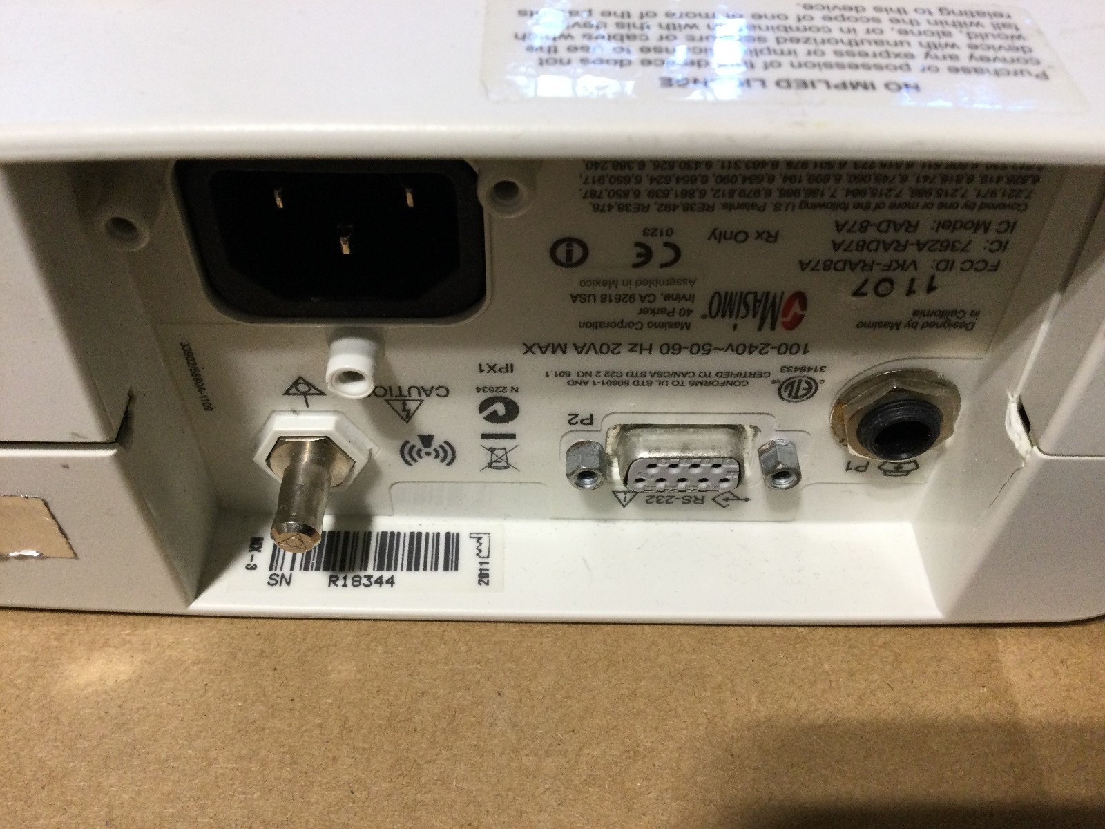 MASIMO RAD-87 PULSE OXIMETER