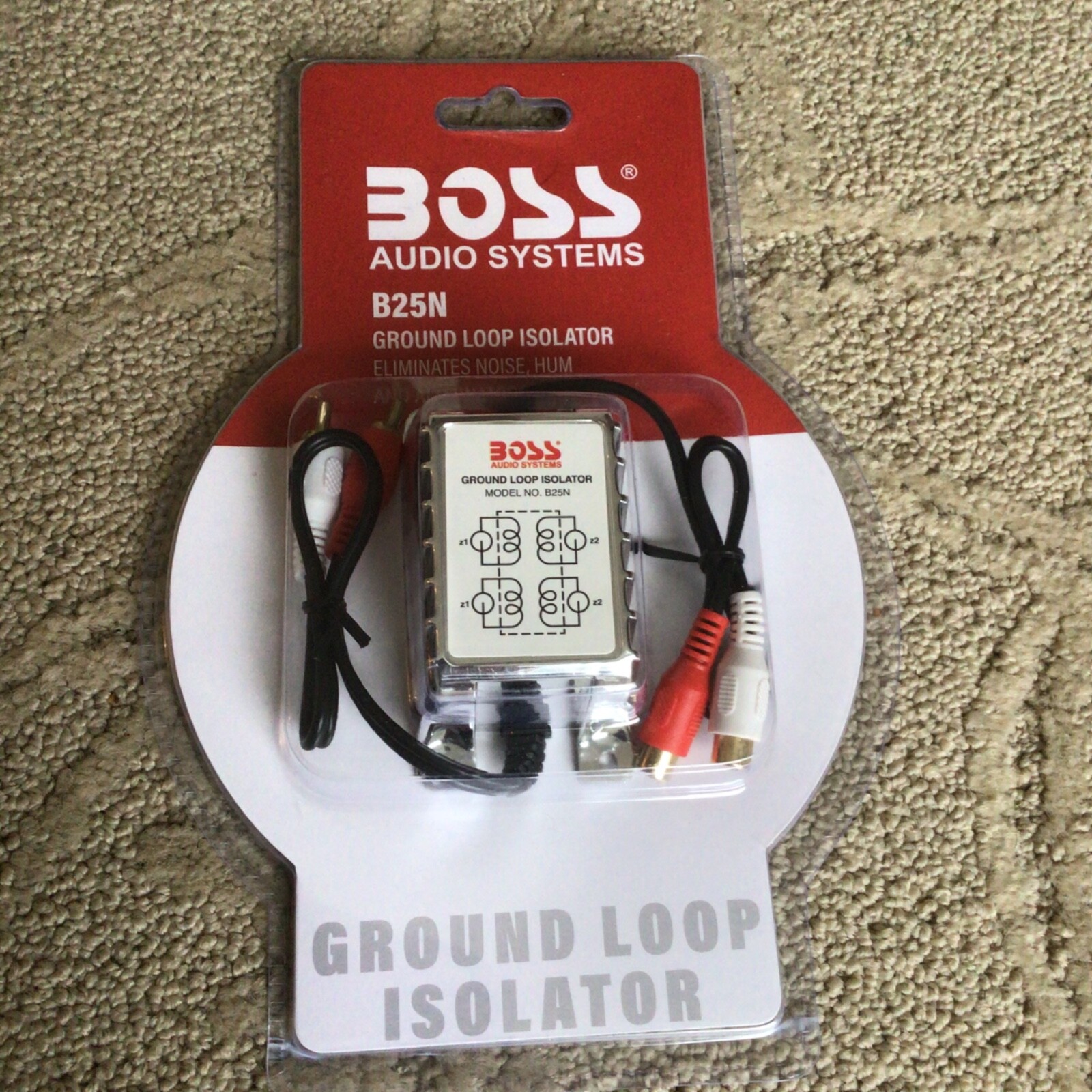 New Sealed Boss Audio Systems B25N Ground Loop Isolator eliminates Noise Hum