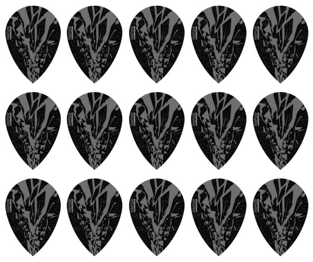 5 New Sets Harrows Rapide X Pear Dart Flights – Ships w/ Tracking - Smoke