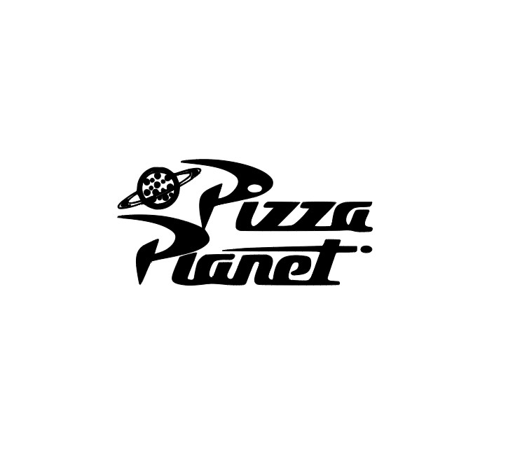 Pizza Planet Vinyl Decal Sticker -Multiple Colors & Sizes- FREE SHIPPING