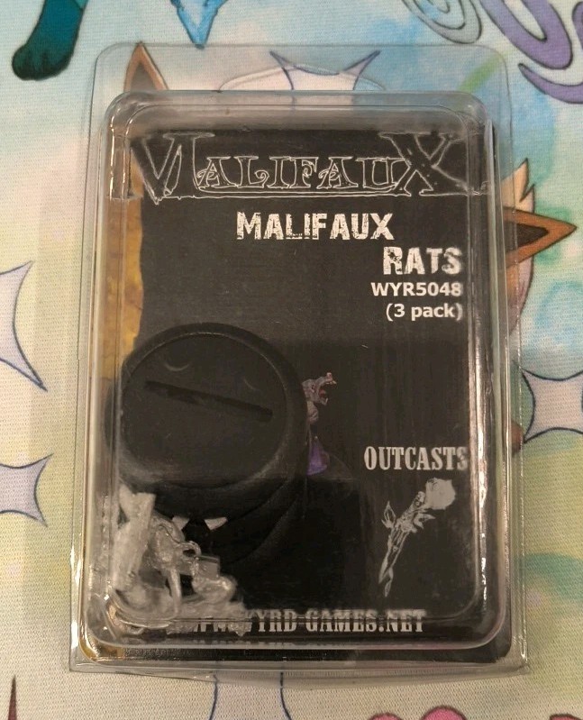 Malifaux Blister Outcasts Malifaux Rats (3 Pack) NIB Metal