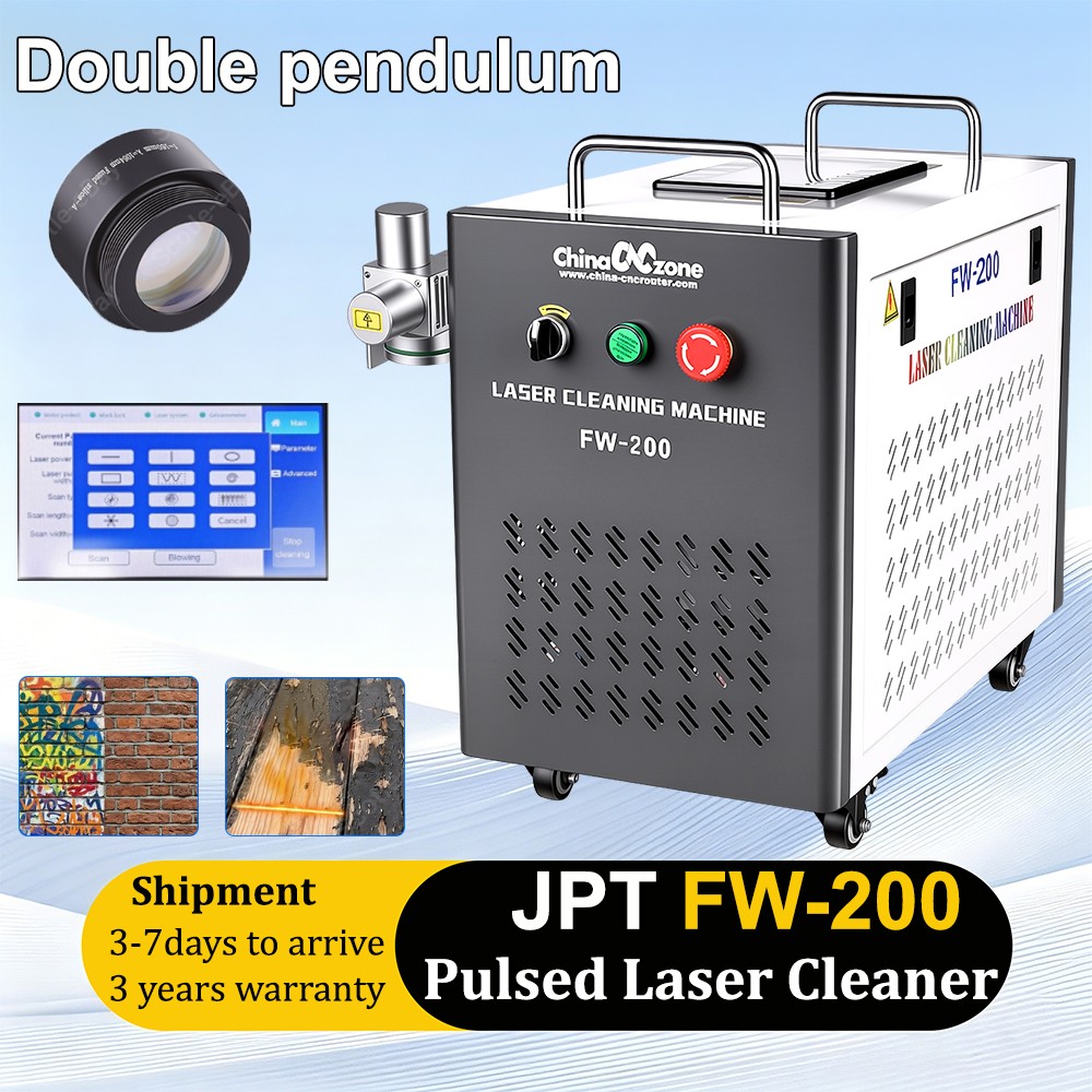 Pulsed JPT 200W Laser Cleaning Machine Laser Remove Rust/Oil/Wood Paint US
