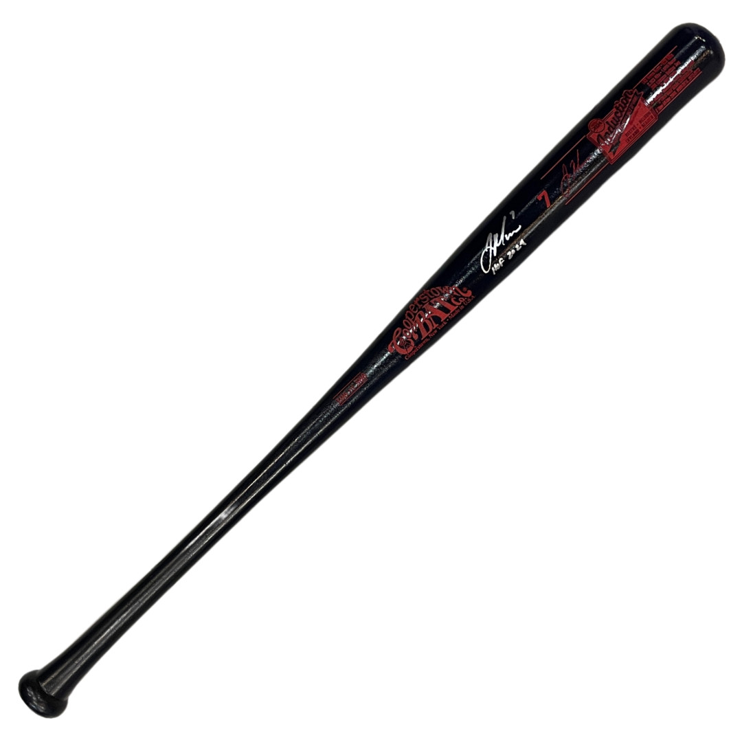 Joe Mauer Autographed Hall Of Fame Career Stat Bat w/ HOF 2024 Inscription