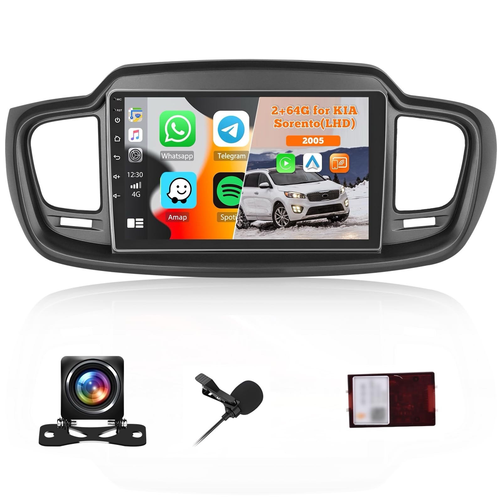 Kia Sorento MK3 2015-2020 Fuluku 2+64GB Android 13 Car Stereo 10" Touch Screen