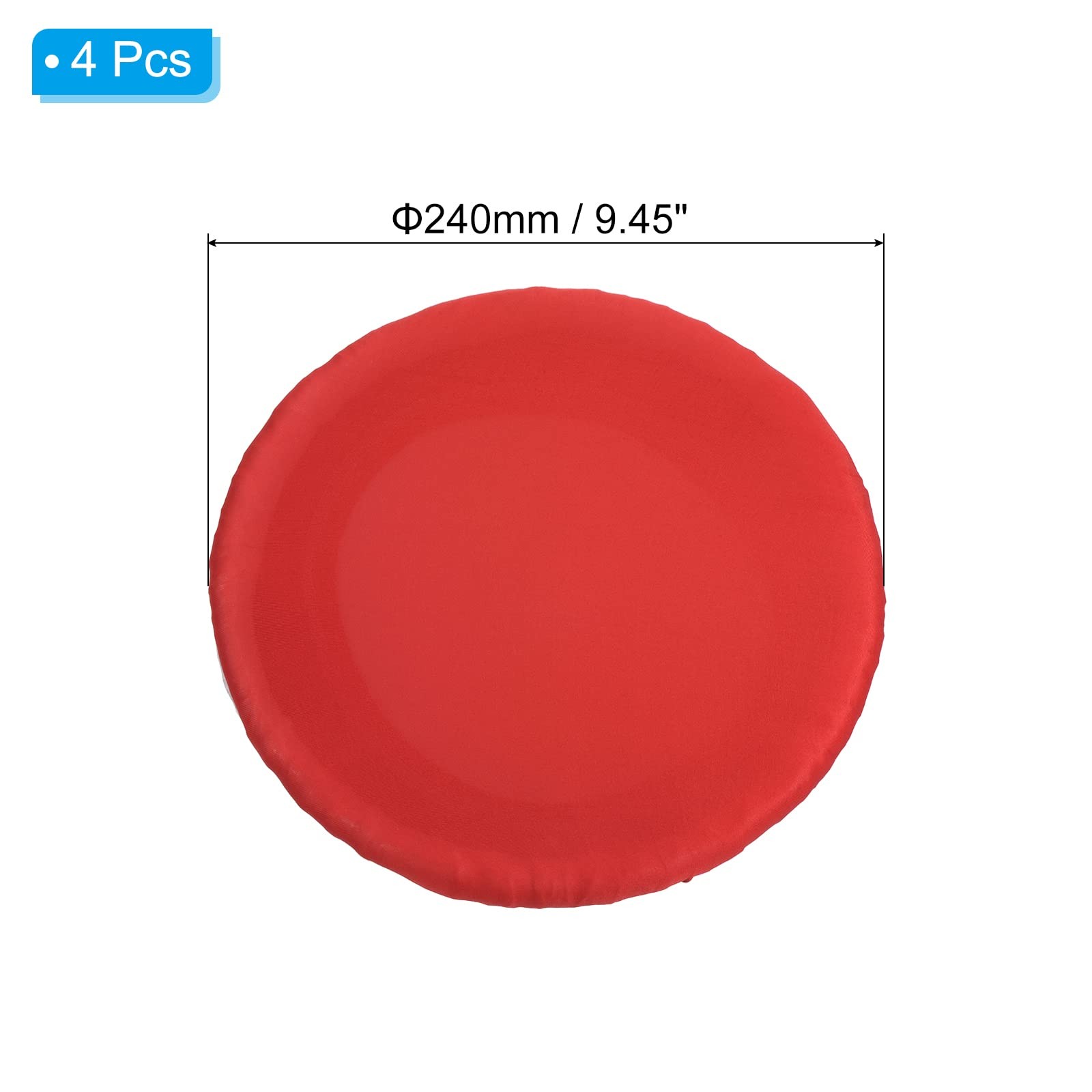 9.5" Round Bar Stool Cover, 4 Pack Washable Elastic Stool Cover for Diameter ...