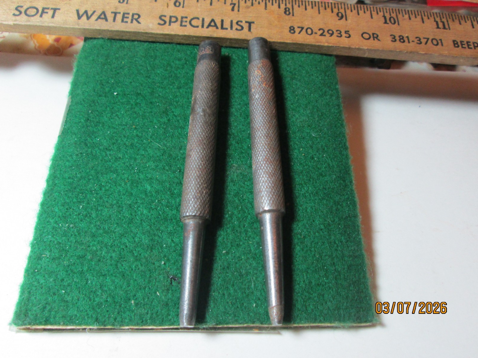 TWO [2] USED 4 1/2 INCH "SYRACUSE PUNCHES.