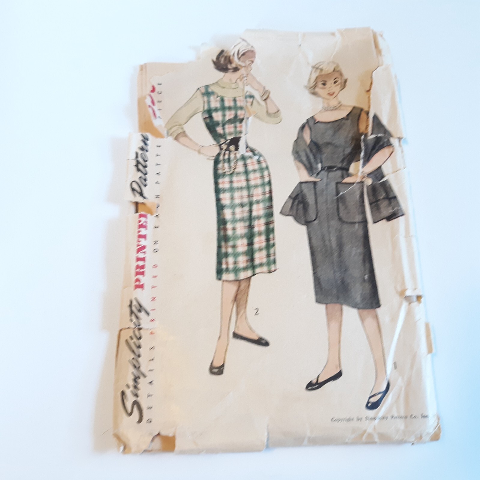 Simplicity 3641 Teenage One Piece Jumper and Stole Top Pattern Cut