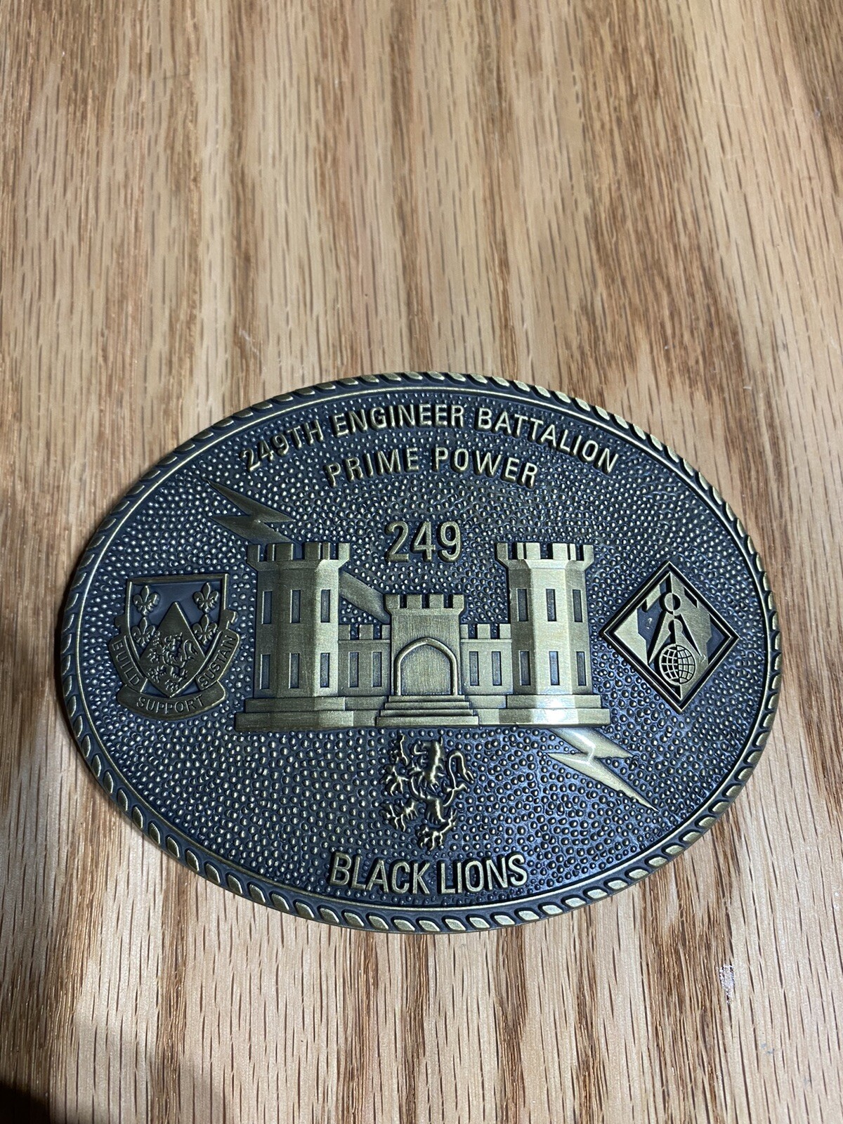 249th Engineer Battalion Belt Buckle
