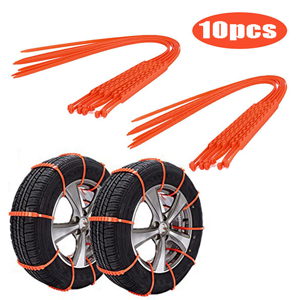 10PCS Winter Anti-skid Chains for Car Snow Mud Wheel Tyre Thickened Tire Tendon✔