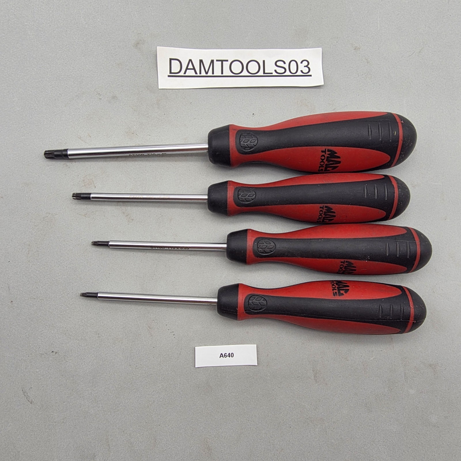 MAC Tools Torx Screwdriver Lot ST30B,ST25B,ST10B,ST8B