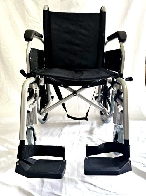 Aluminum Foldable Wheelchair Manual Medical Transport 20 Inches Mag Wheels