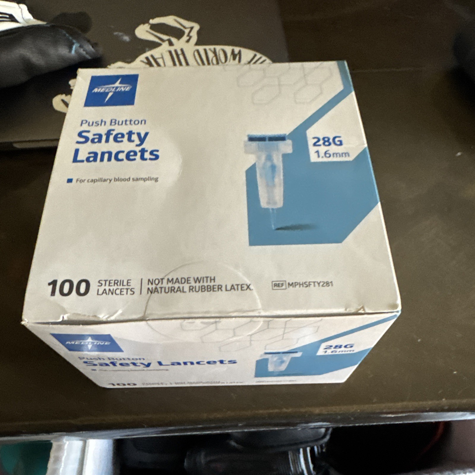 Safety Lancets. 100 Count.