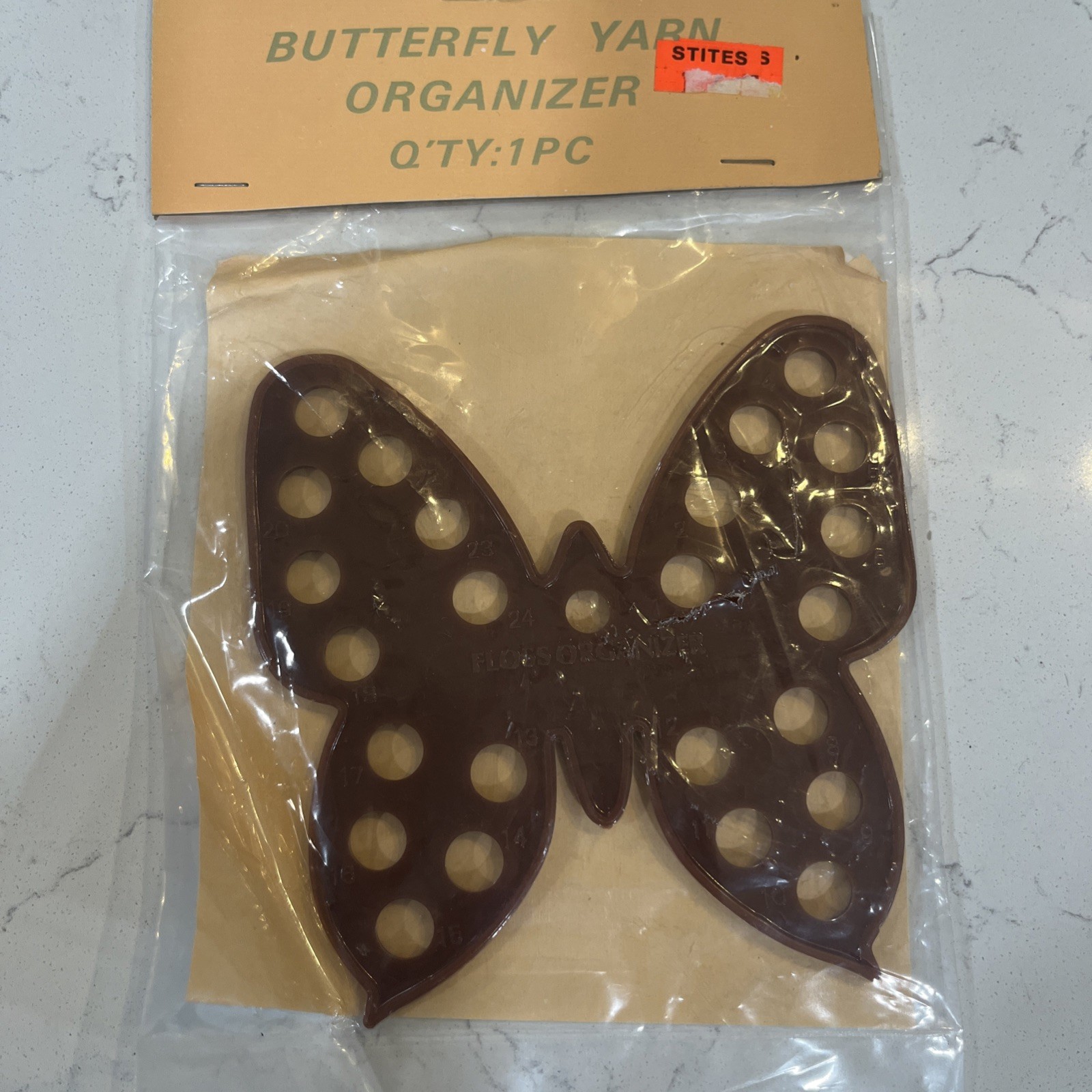 VTG Butterfly Floss (orJewelry) Organizer 25 holes Kendex Corporation NOS