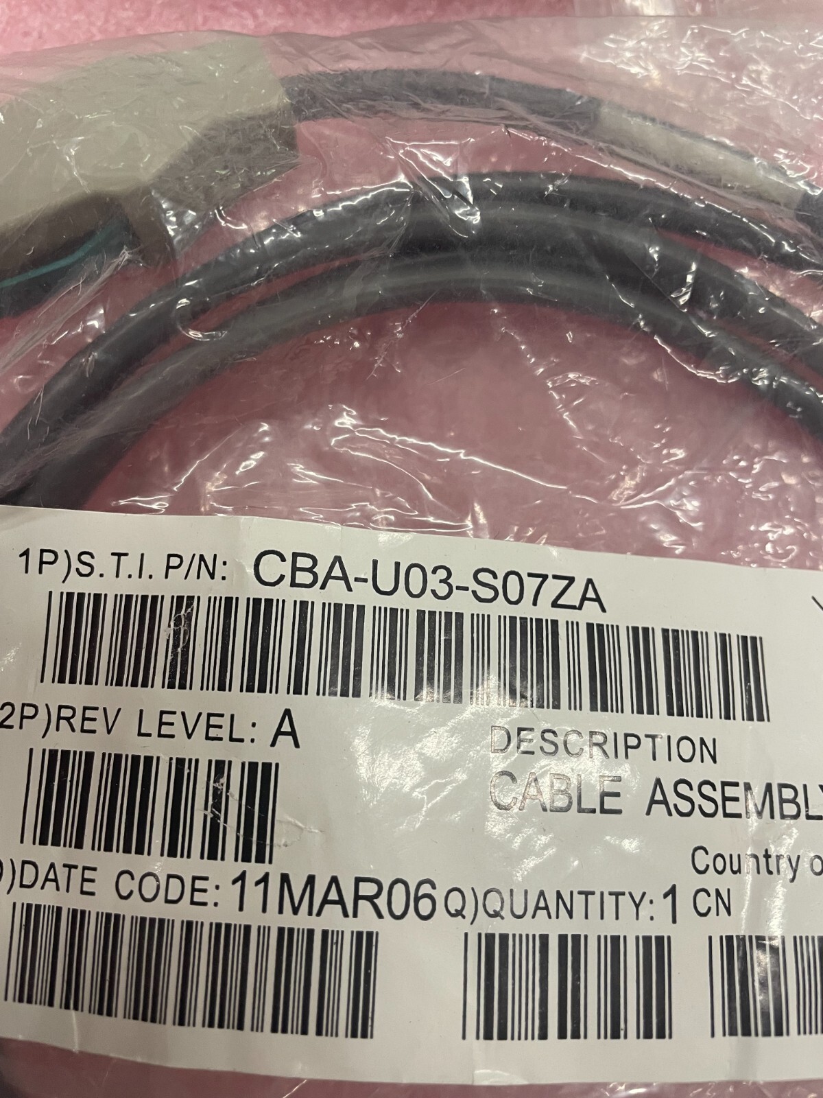 Lot of 2 CBA-U03-S07ZA Cable Assembly New!!!