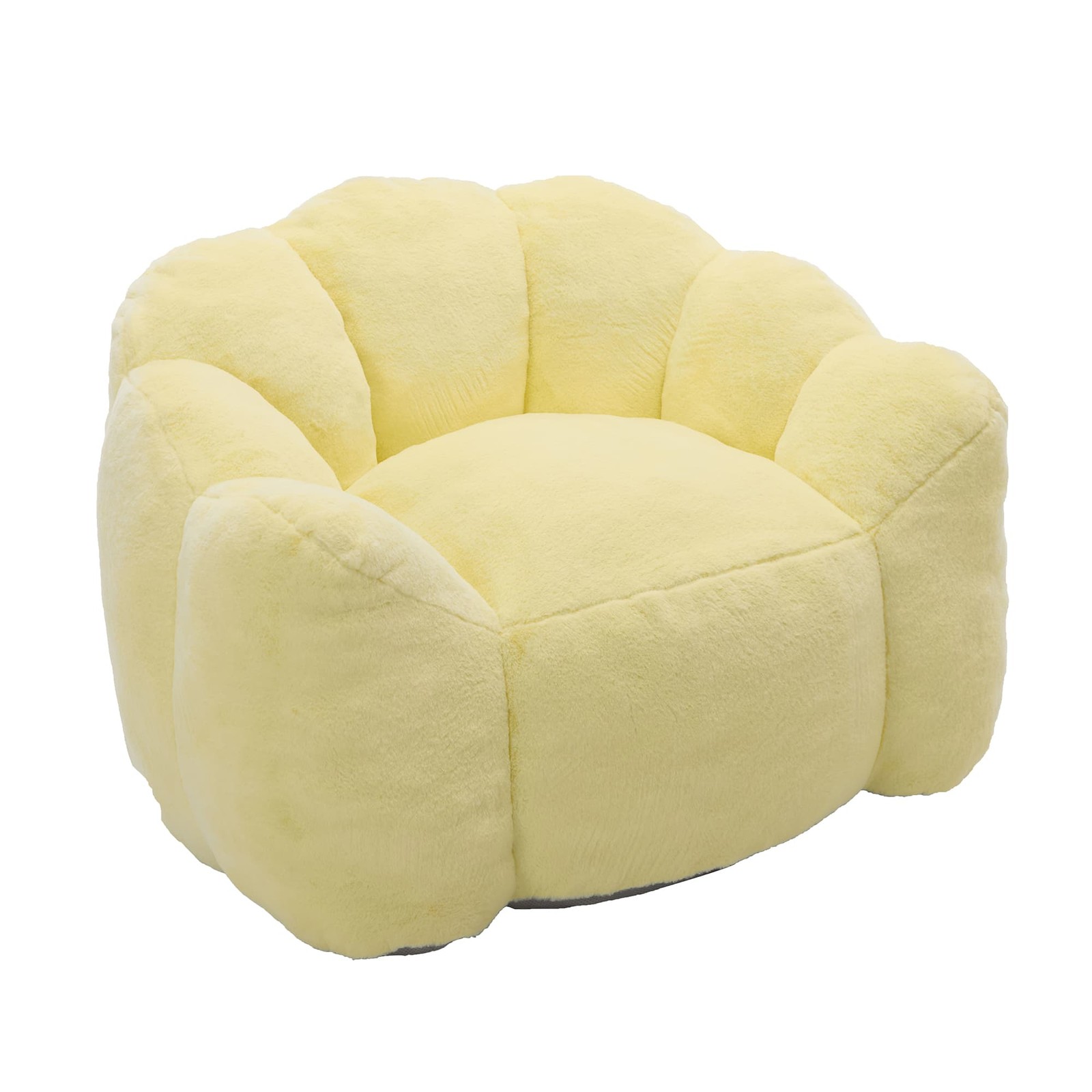 Yellow Lotus Compression Sofa Bean Bag Pull Ring Portable Living Room Bedroom