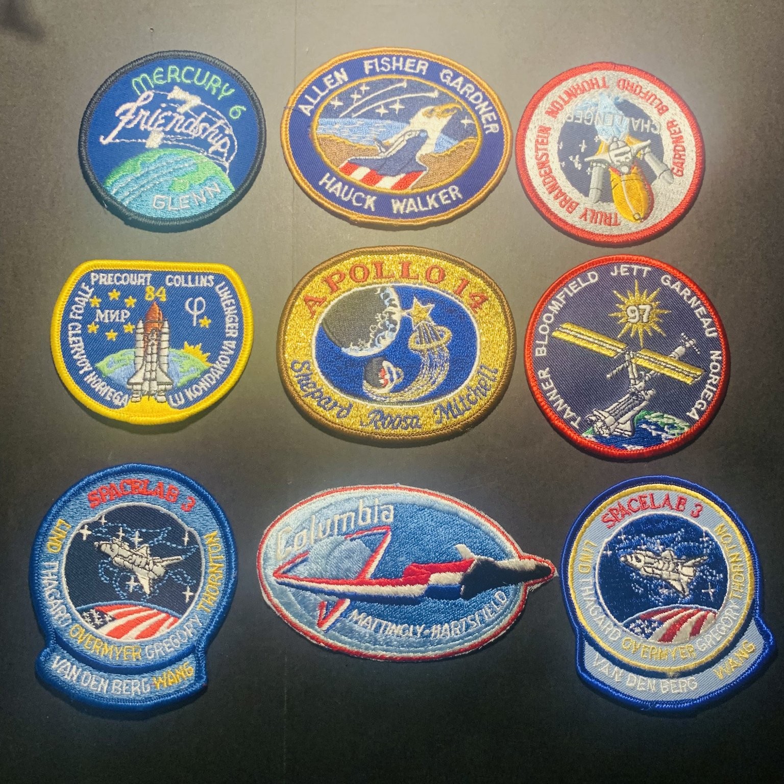 NASA Space Mission Patch Lot of 9 Astronauts & Space Travel Collectibles