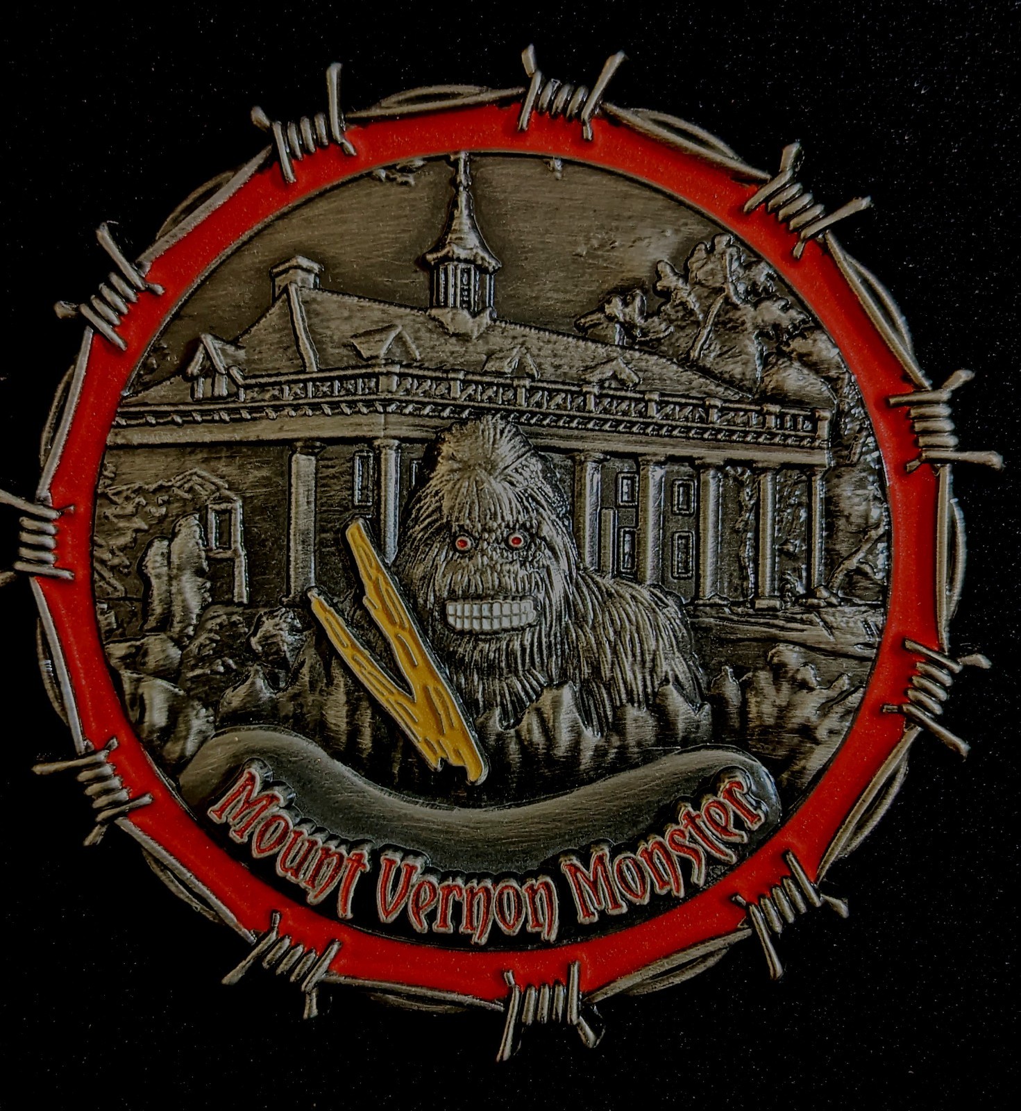 RARE! You WON'T BELIEVE This Bigfoot (Mount Vernon Monster) Coin GLOWS! 2.5" 3D