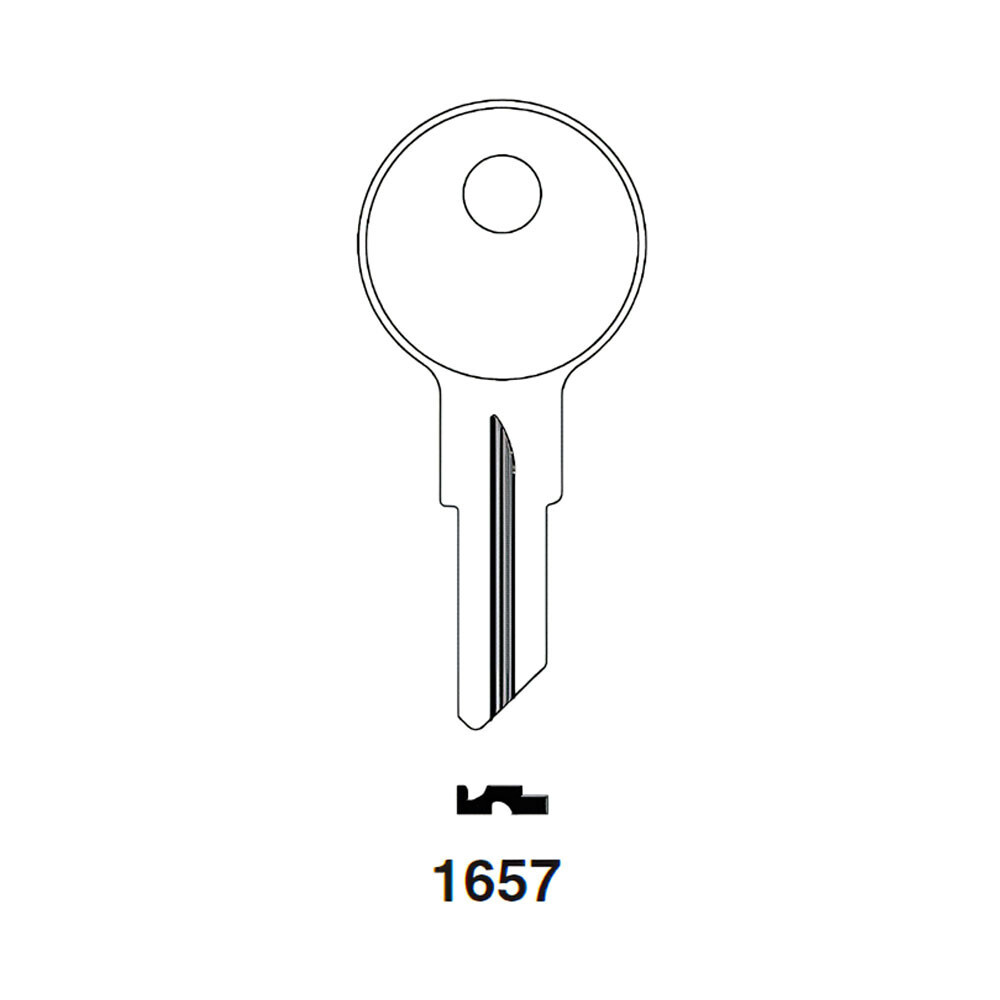 1657 Key Blank – Nickel