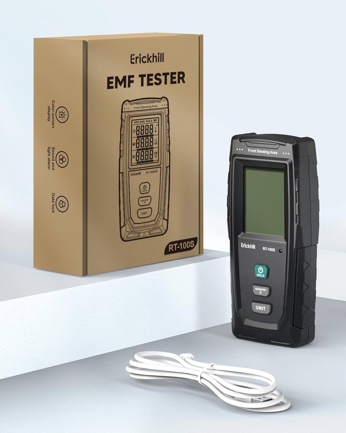 3 in 1 EMF Detector, Electromagnetic Field Radiation Detector for EF, RF, MF,...