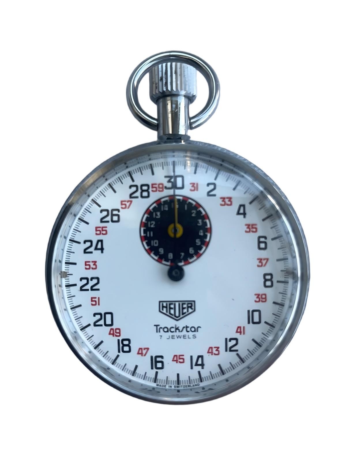 Heuer mechanical stopwatch Track/tar 7 jewels clockwork