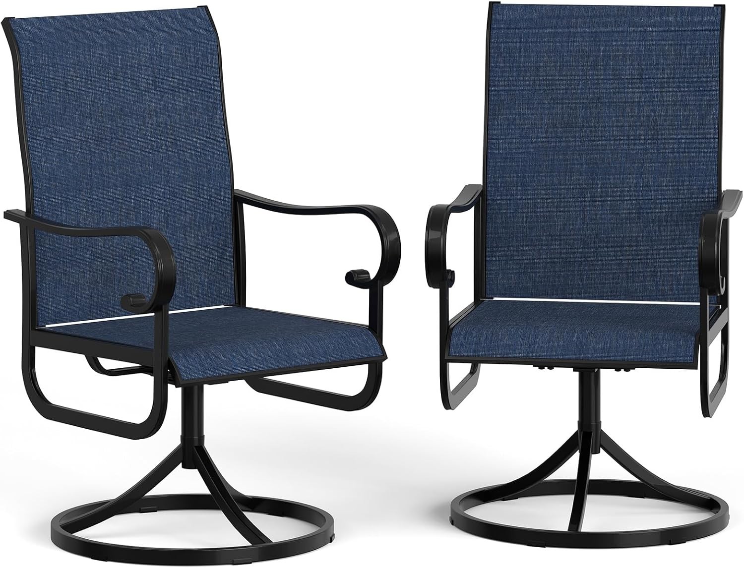 Patio Swivel Chairs Set of 2 Outdoor Dining Chairs Swivel Rocking Patio Chairs