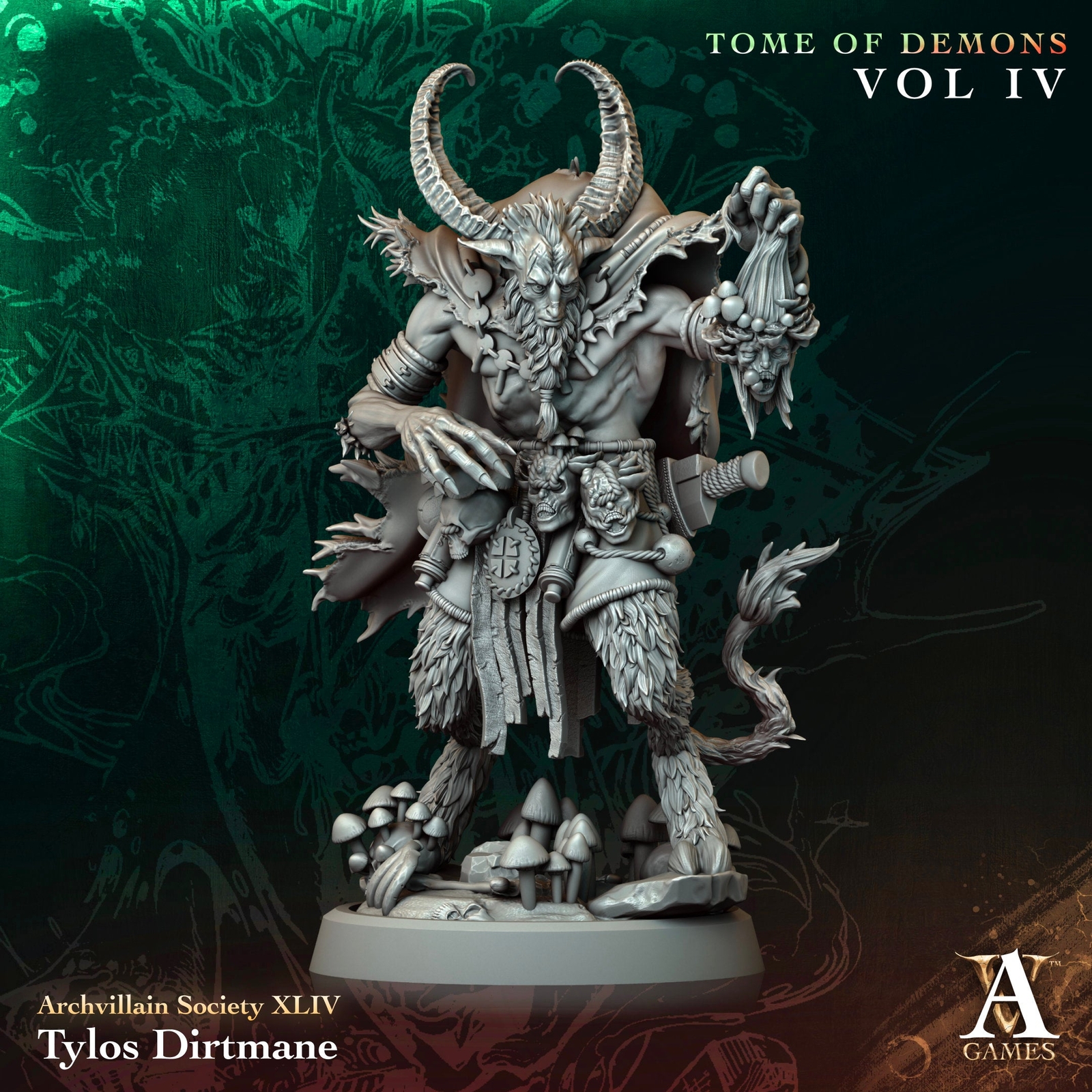 3D Printed Archvillain Games Tylos Dirtmane Archvillain Society Vol XLIV 28 32mm