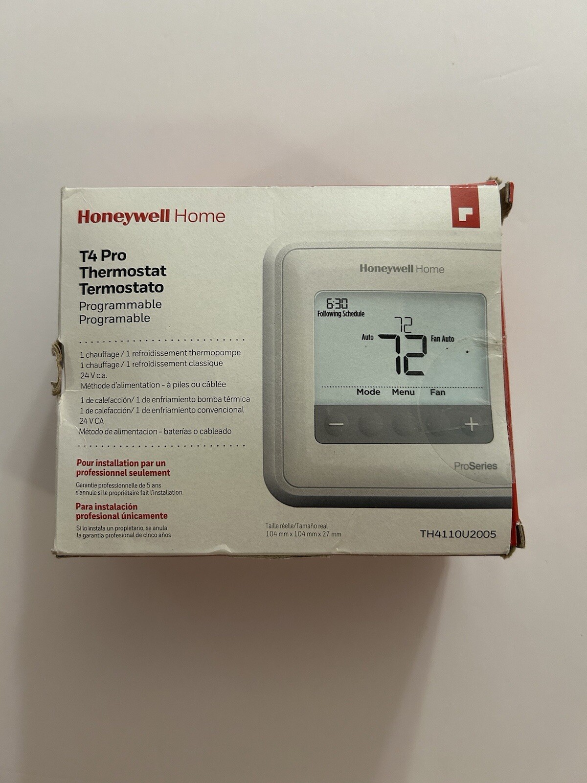 Honeywell Home TP4 Thermostat