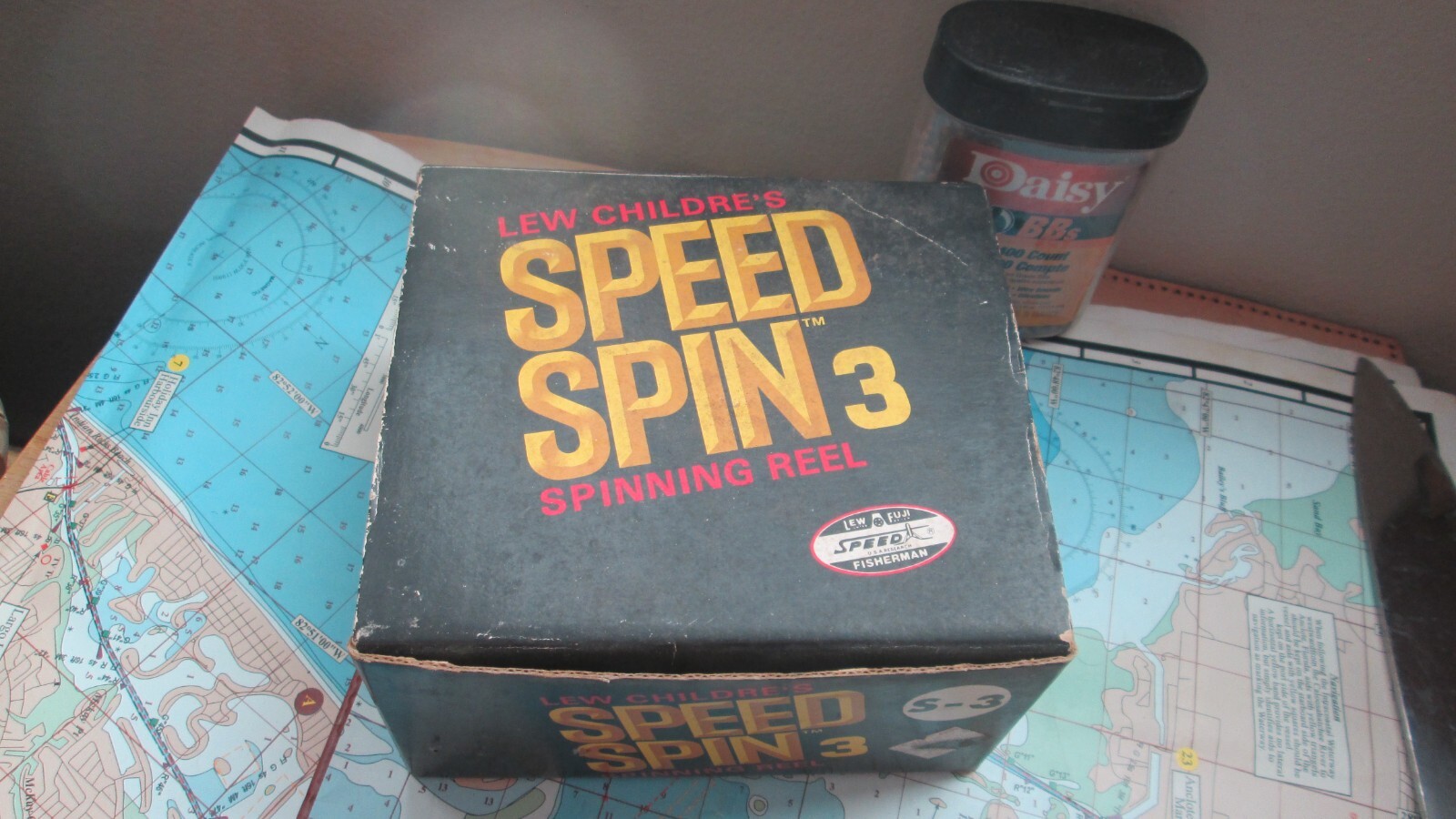 VTG LEWS SPEED SPIN 3 Fishing Reel **Box ONLY** w/ Bonus Bail L12