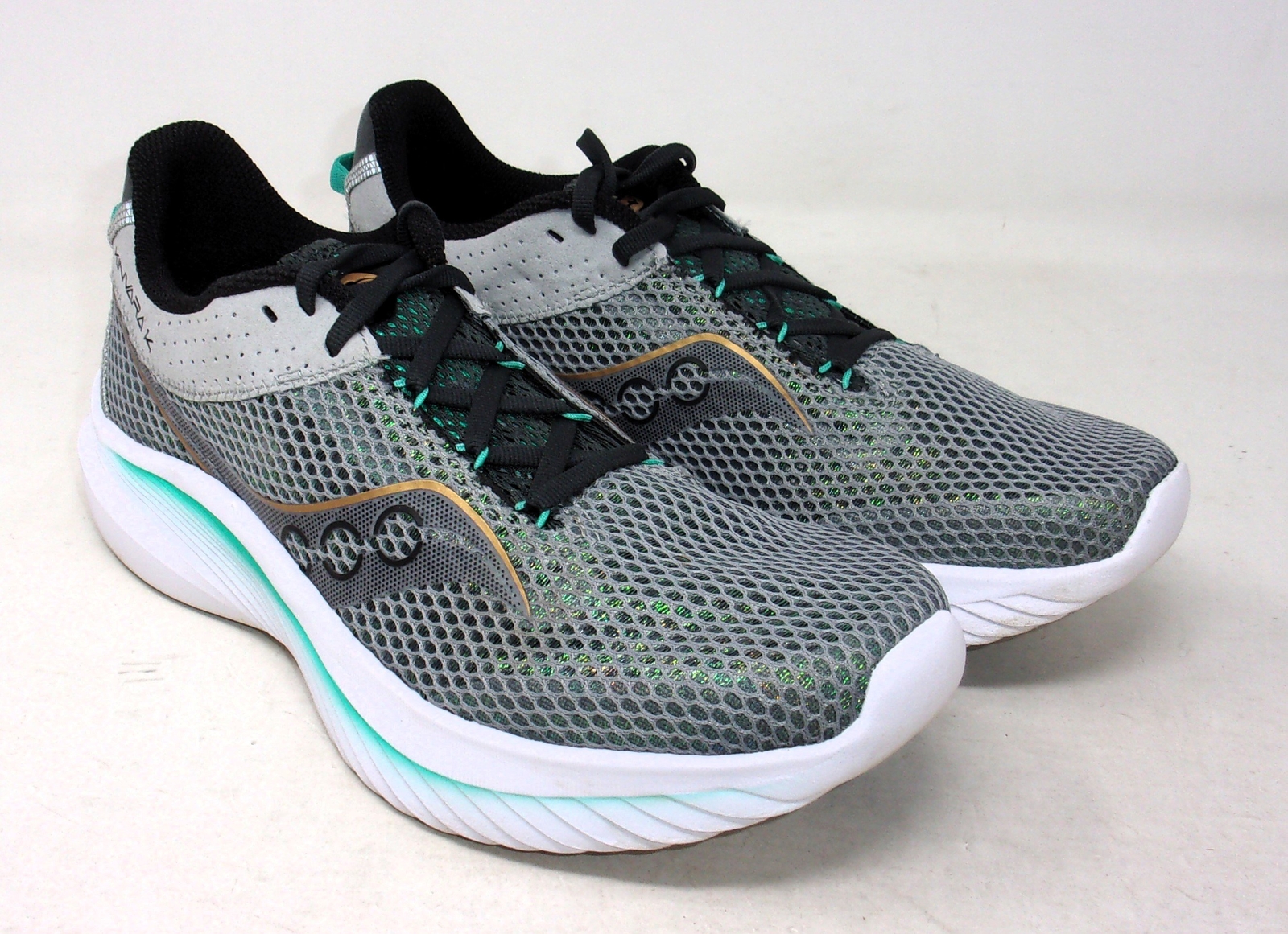 Saucony Men's Kinvara 14 Sneakers, Fossil/Palm, 8.5 US, USED