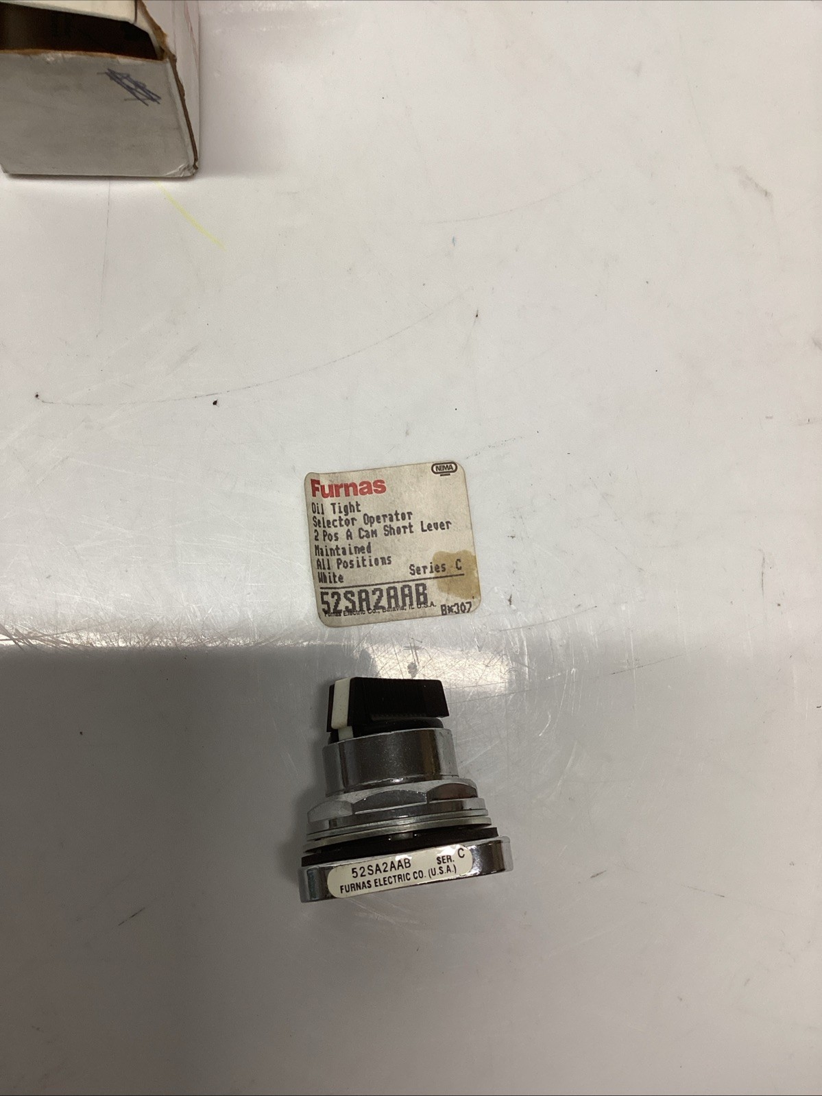 Furnas 52SA2AAB selector switch Ser.C. U-630