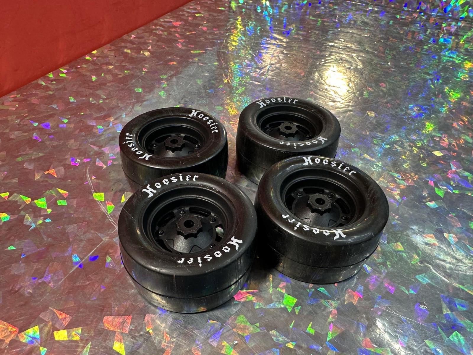 Losi 1RC5562 1/18 Asphalt Late Model Hoosier Tires (Black) Set Of 4 (F/R) NASCAR