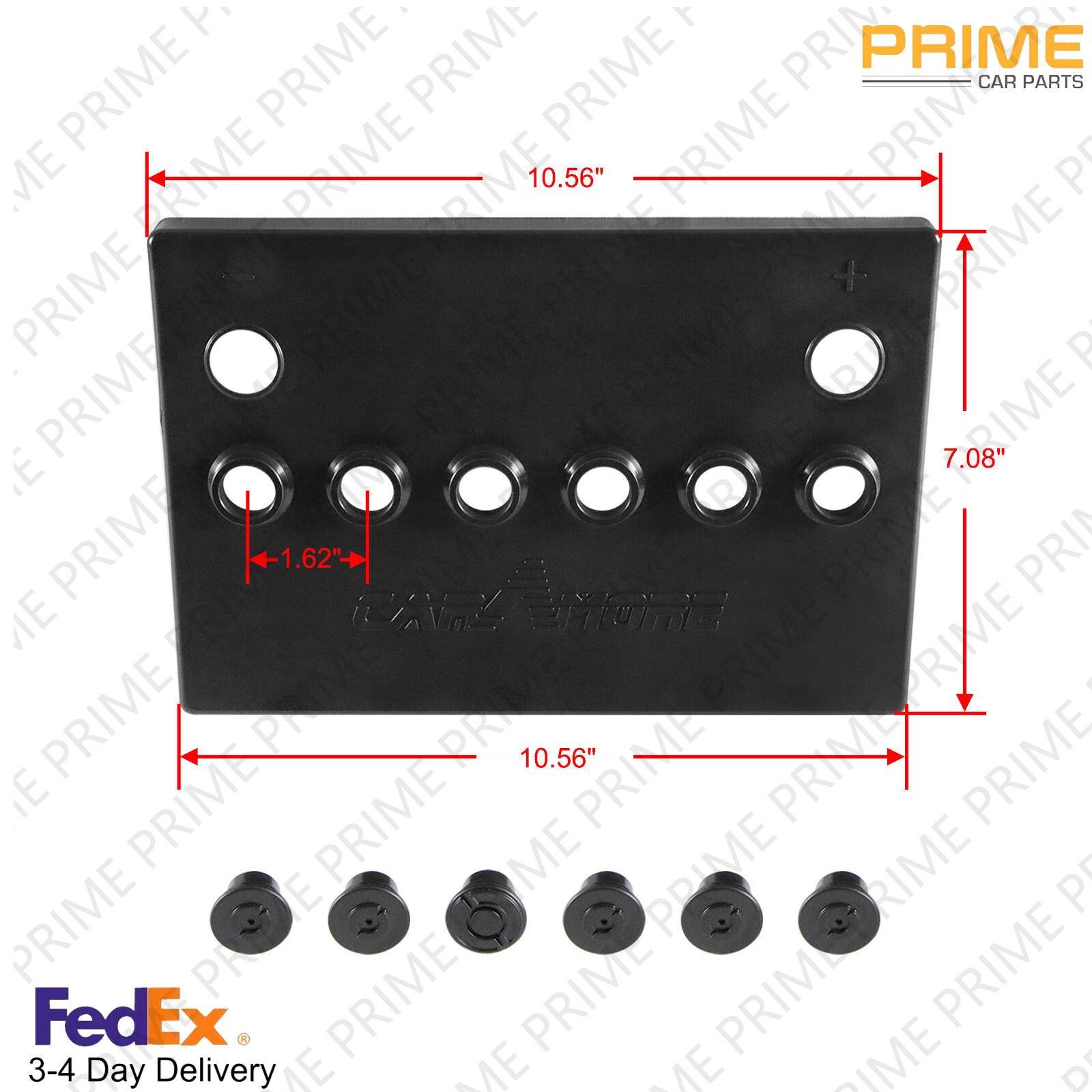 Fits 1966-1972 GM Cars Delco R-59 / R59 Black Top Post Battery Topper Cover