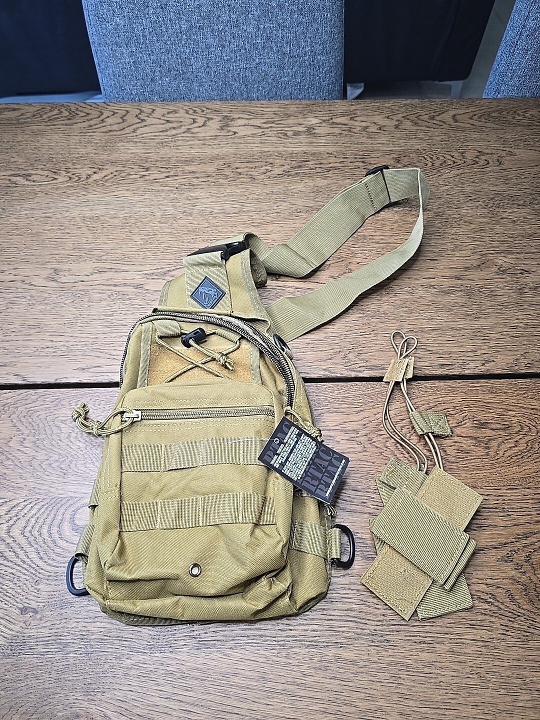 Rattlesnake Tactical Sling Bag Pack Adjustable New NWT Greenish/tan