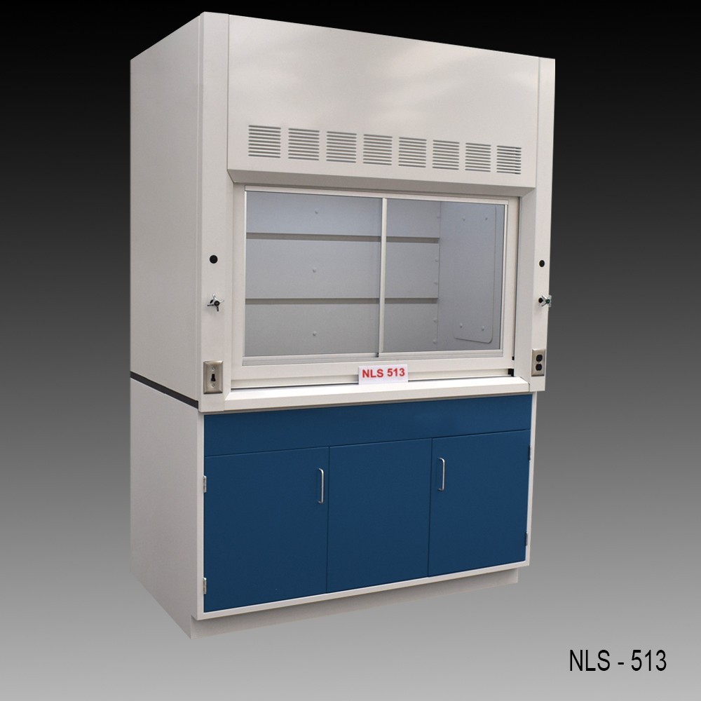 Fisher American 5'x4' Laboratory Fume Hood Exhaust / General Storage / E1-3055