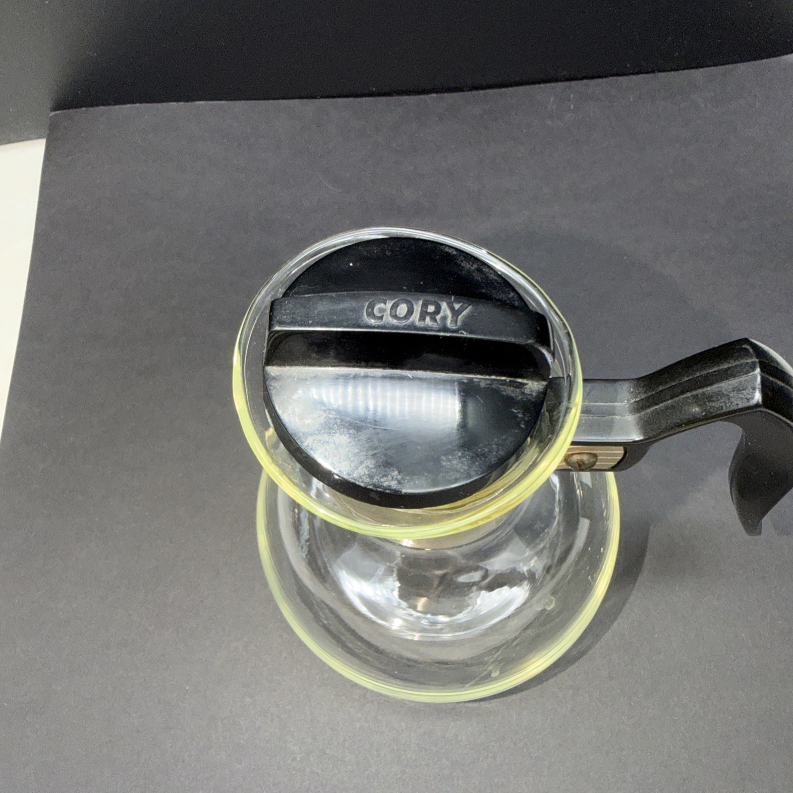 Cory Glass Coffee Carafe 5.5" – Replacement Small Size – Black Handle & Lid