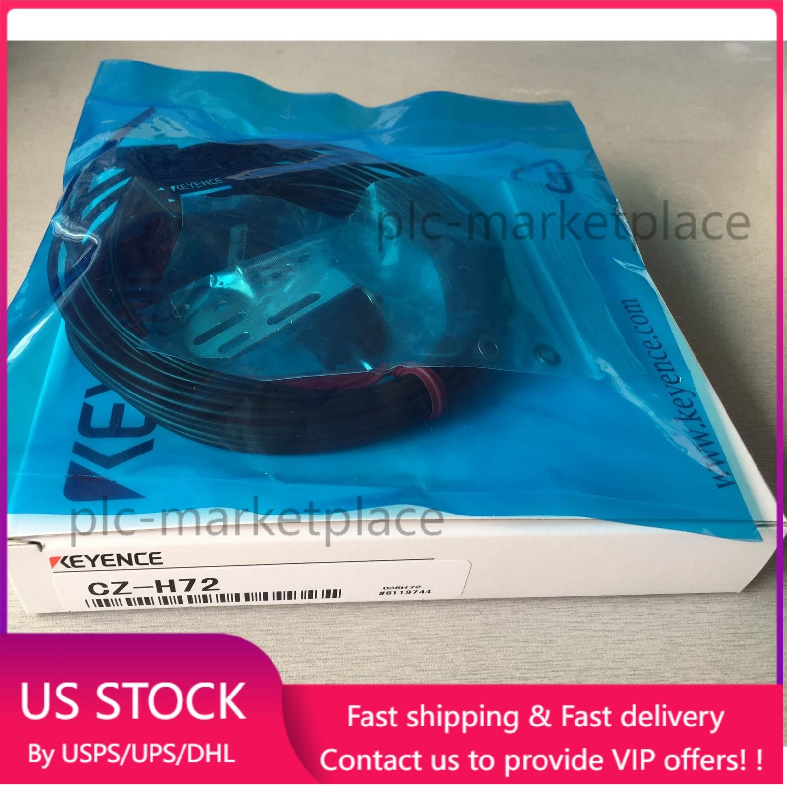 One New KEYENCE CZ-H72 CZH72 Fiber Optic Sensor US Free TAX  US Free TAX