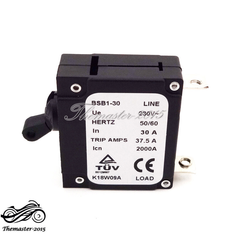 30 AMP 30A Generator Circuit Breaker 37.5 Trip Amps BSB1-30 BAISHIBAO BSB 230V