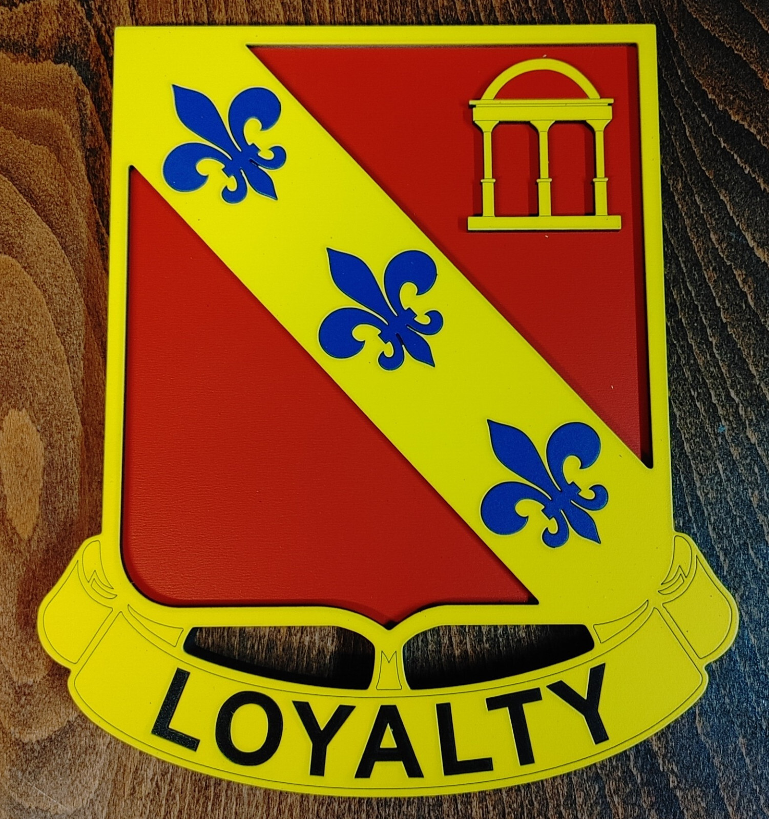 8" US Army 319th Airborne Field Artillery Regiment DUI Plaque