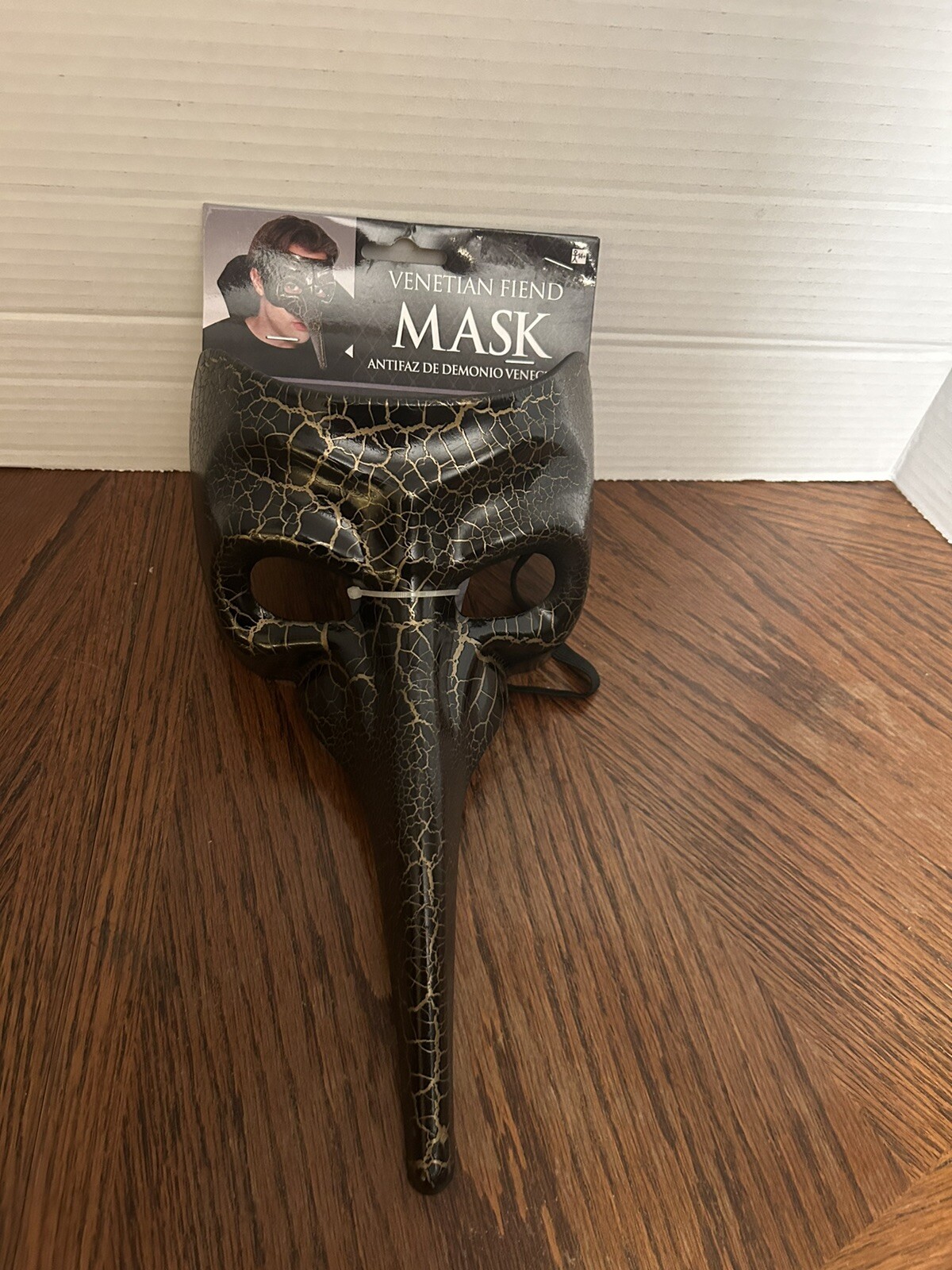 Venetian Fiend/Mardi Gras Mask For Costume Party Fat Tuesday NWT 10” X 5.5”