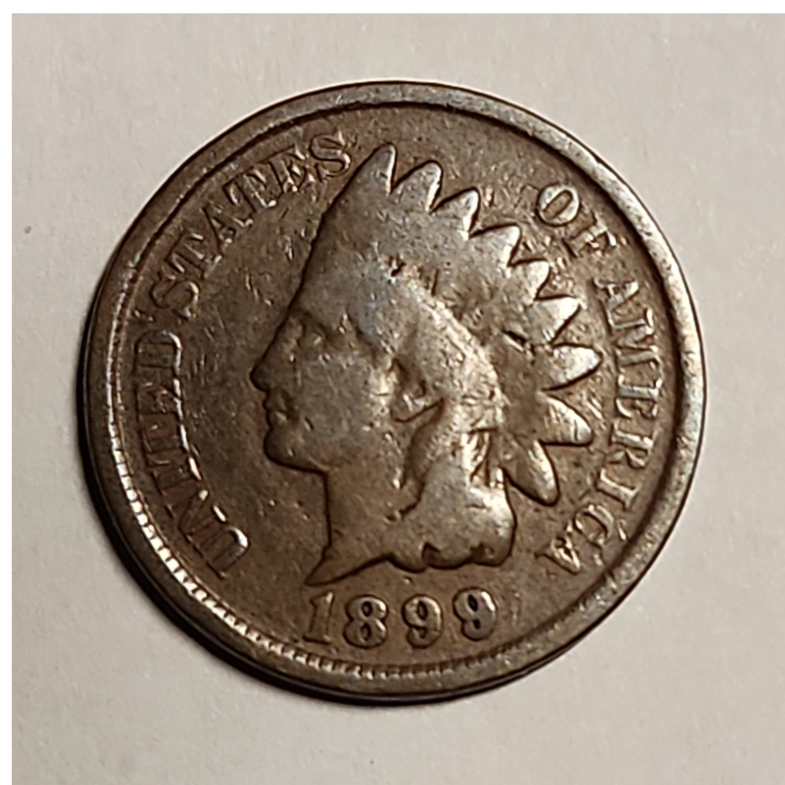 1899 Indian Head 1C~Very Good Cond ~FAST FREE SHIPPING #3