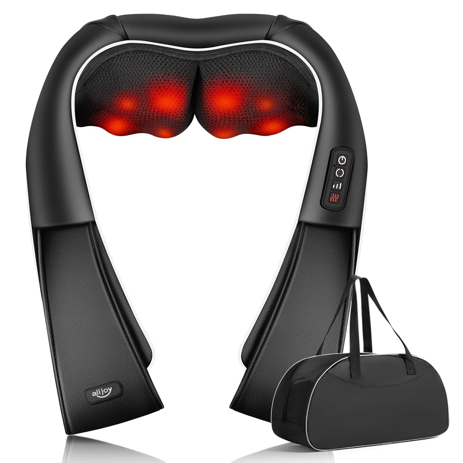 ALLJOY Neck Massager with Heat FSA HSA Eligible, 3D Kneading Shiatsu Neck and...