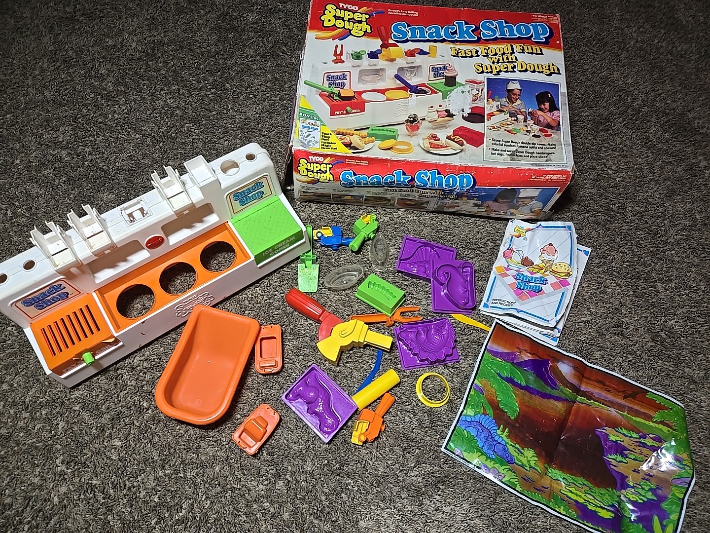Vintage 1988 Tyco Super Dough Snack Shop w/ Box