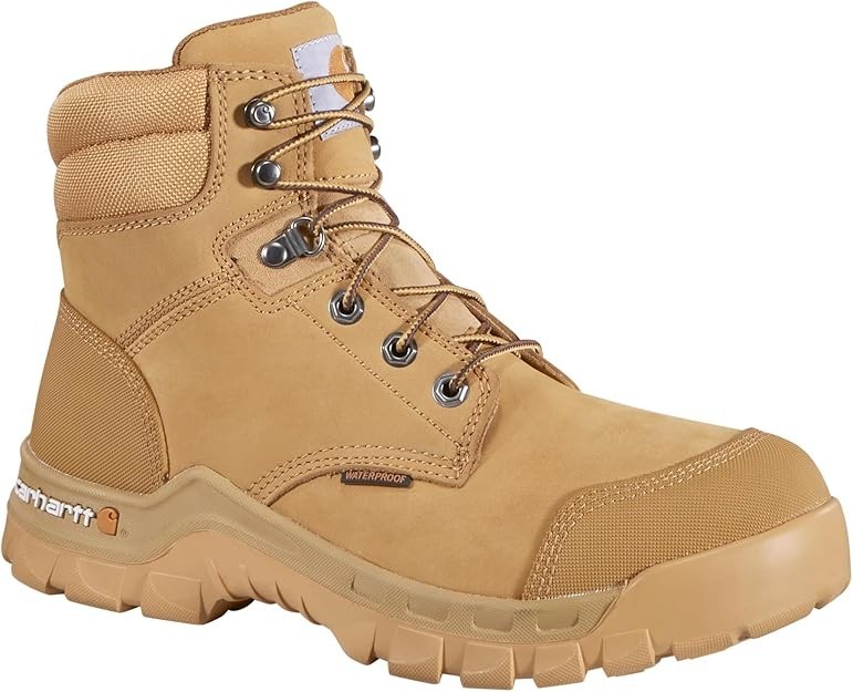Carhartt 6" Rugged Flex Tan Waterproof, Composite Toe, CMF6356 Boot Men's