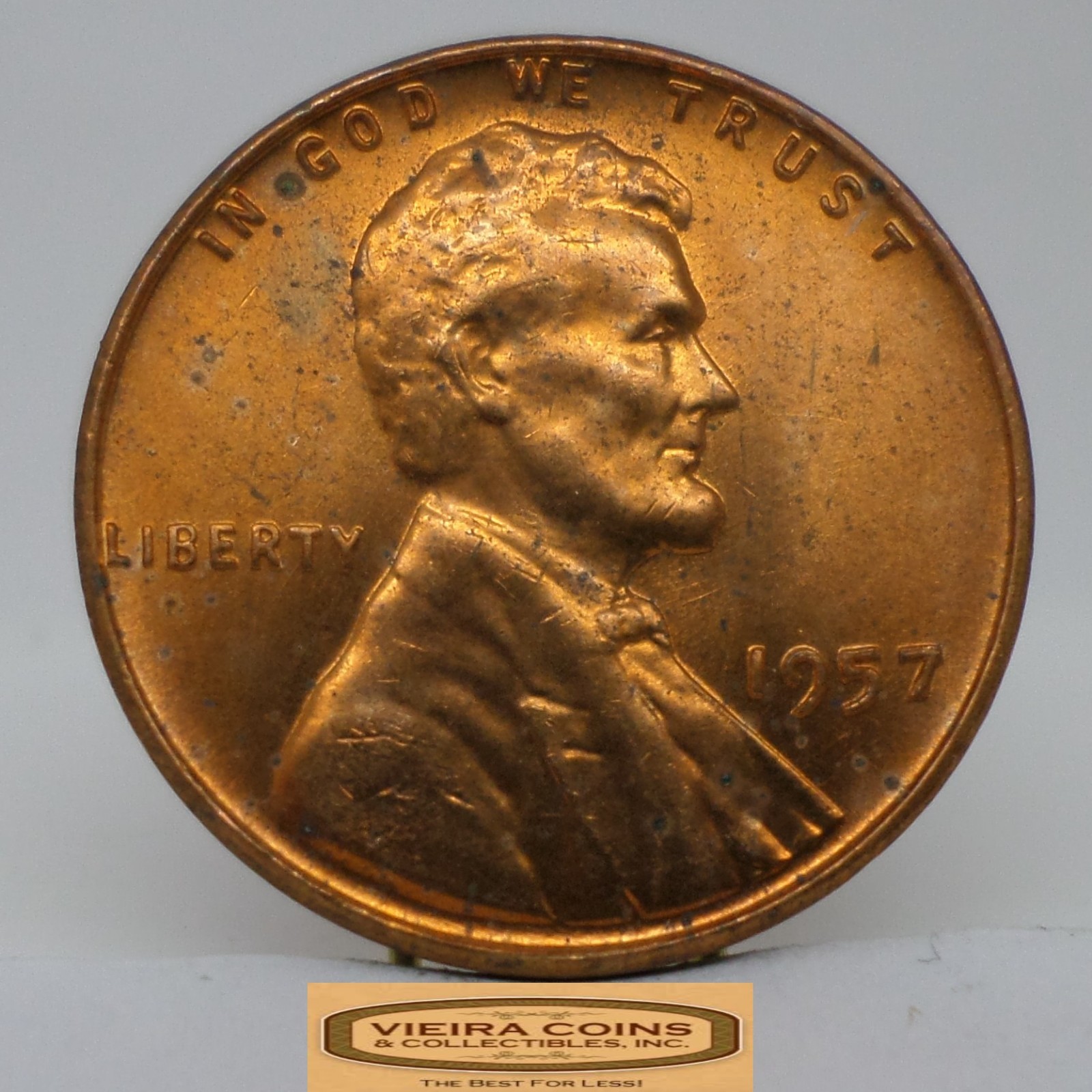 1957 Lincoln Wheat Cent, High Grade - #C48779NQ