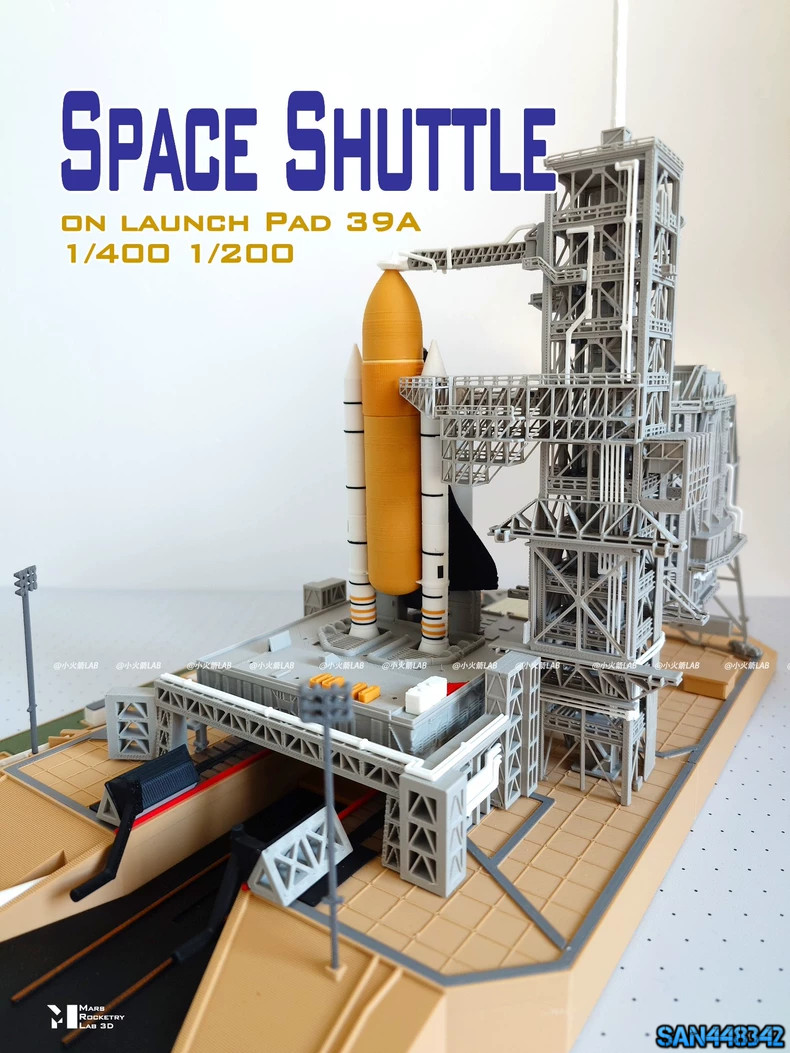 NEW 1/400 Dragon Space Shuttle Launch Site 3D Printed Model Gift