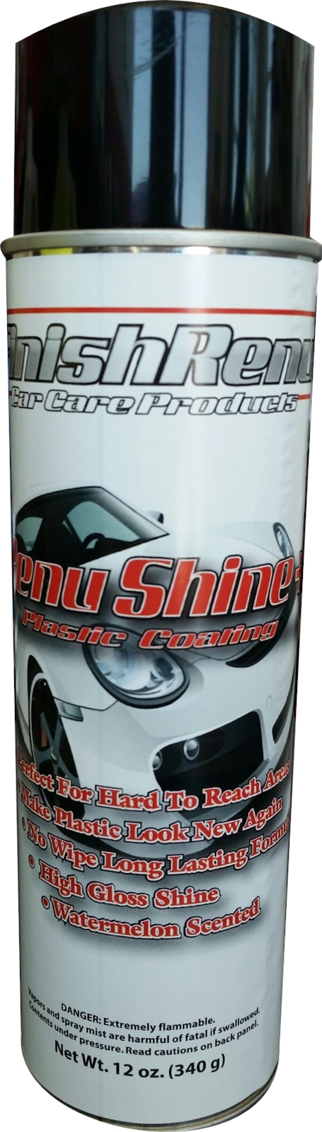 RENU SHINE Finish Renu Plastic Vinyl Aerosol Dressing Gloss Shine 12oz Car 045