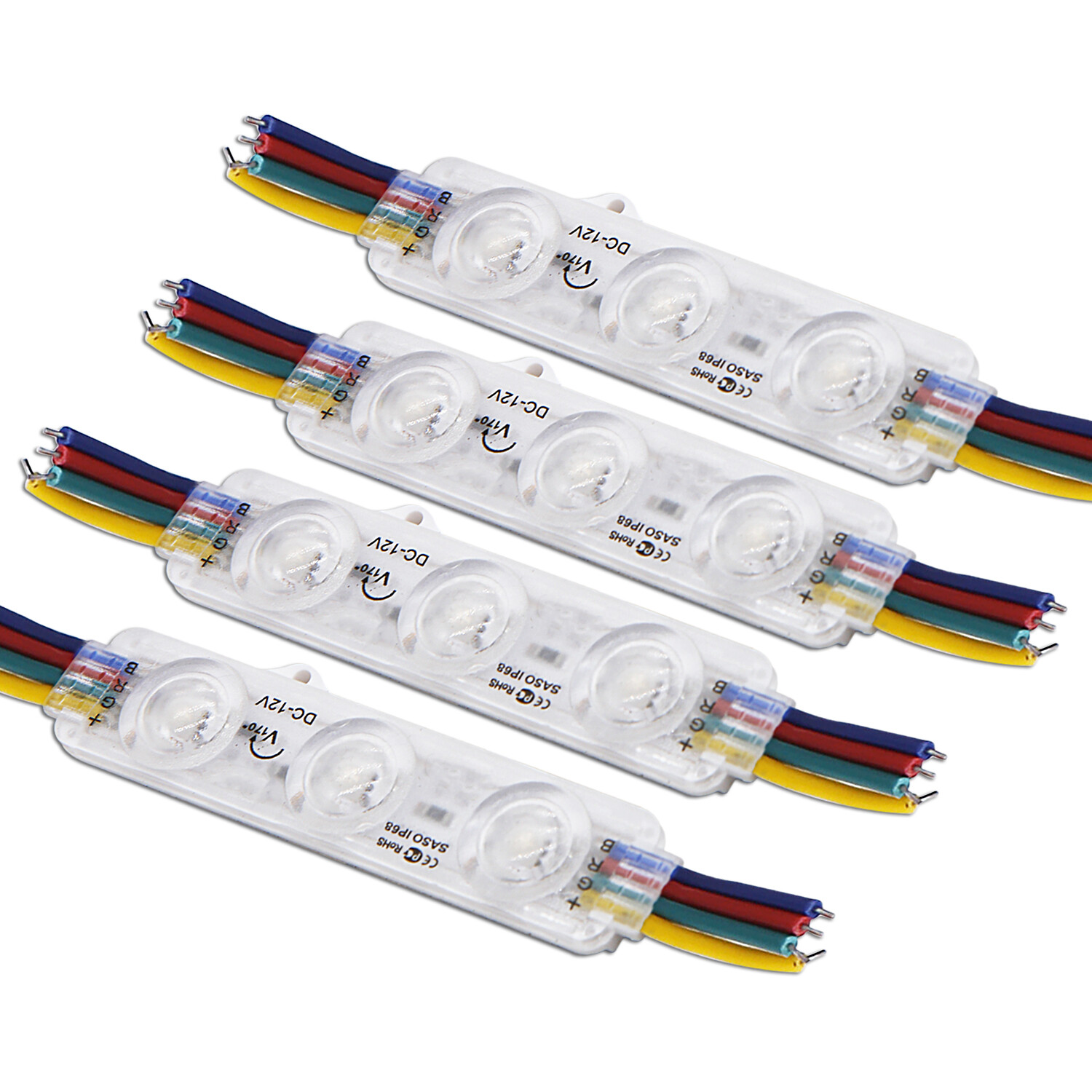 Super Bright 5050 RGB IP65 LED Module Lights Store Front Window +Remote+US POWER
