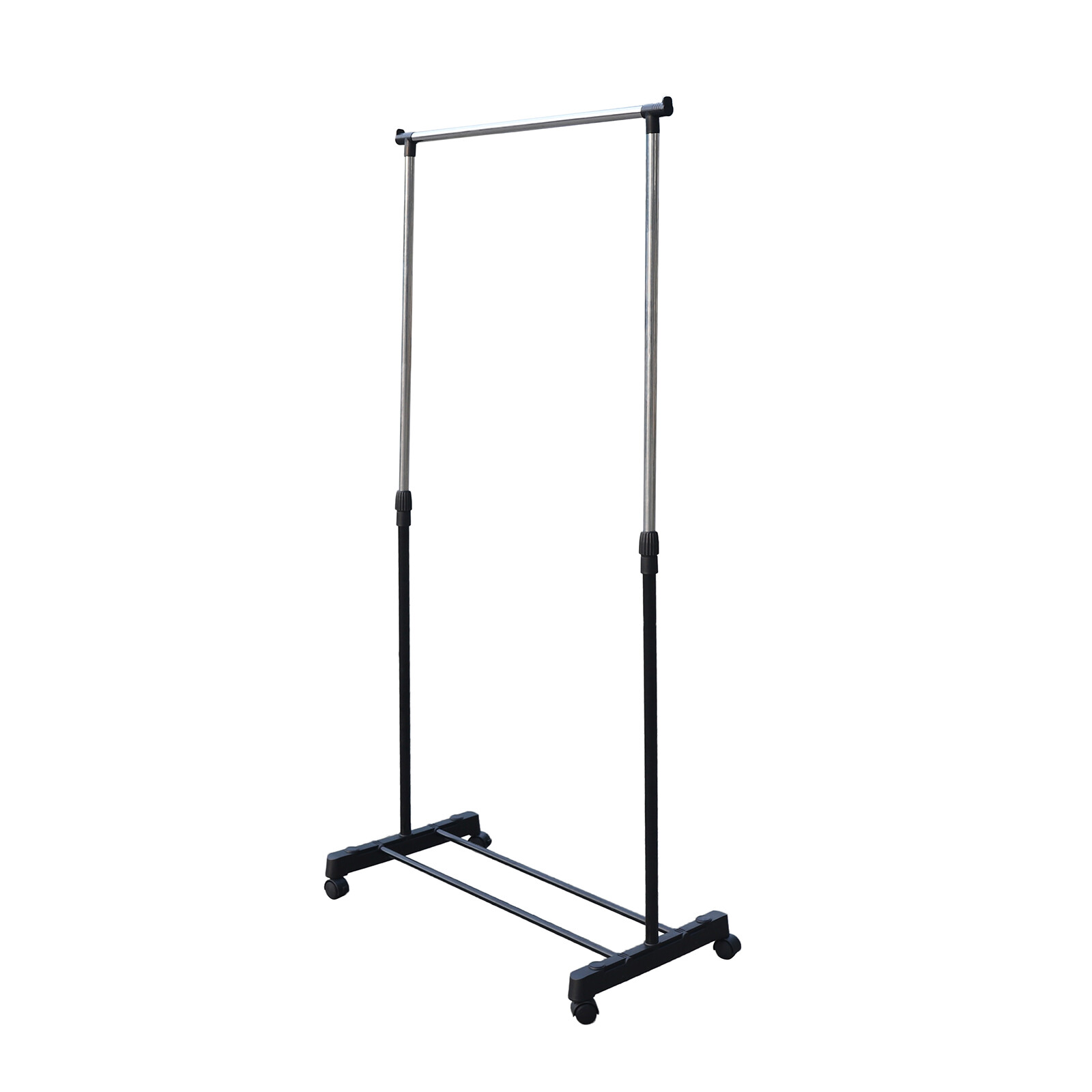 Laundry Drying Rack Clothes Storage Hanger Stand With Brake Roller Adjustable US